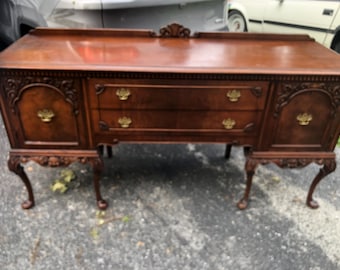Antique 20’s Jacobean American Walnut Buffet