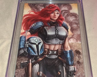 9.8 CGC Patriotika Cosplaying Collection 2 Bo-Katan Cosplay Bounty Hunter Arcane 11/50 Virgin Cover