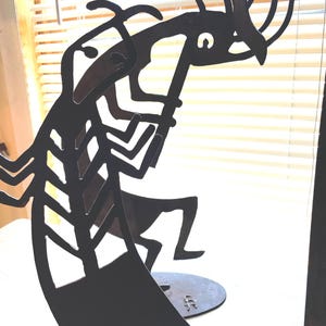 Tribal Wrought Iron Dancers Musicians Snake Man Set Of 3 Signed C  R! #BV