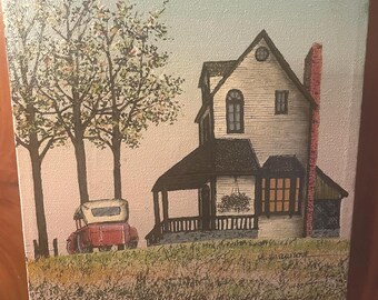 Original Hargrove Frederic 8 X 11 Oil Painting Farmhouse Decor!  #BV