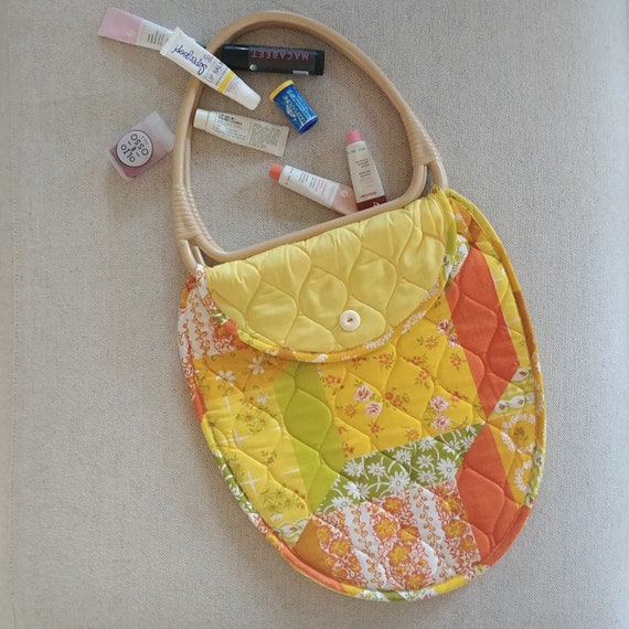 Patchwork Print Purse - image 1