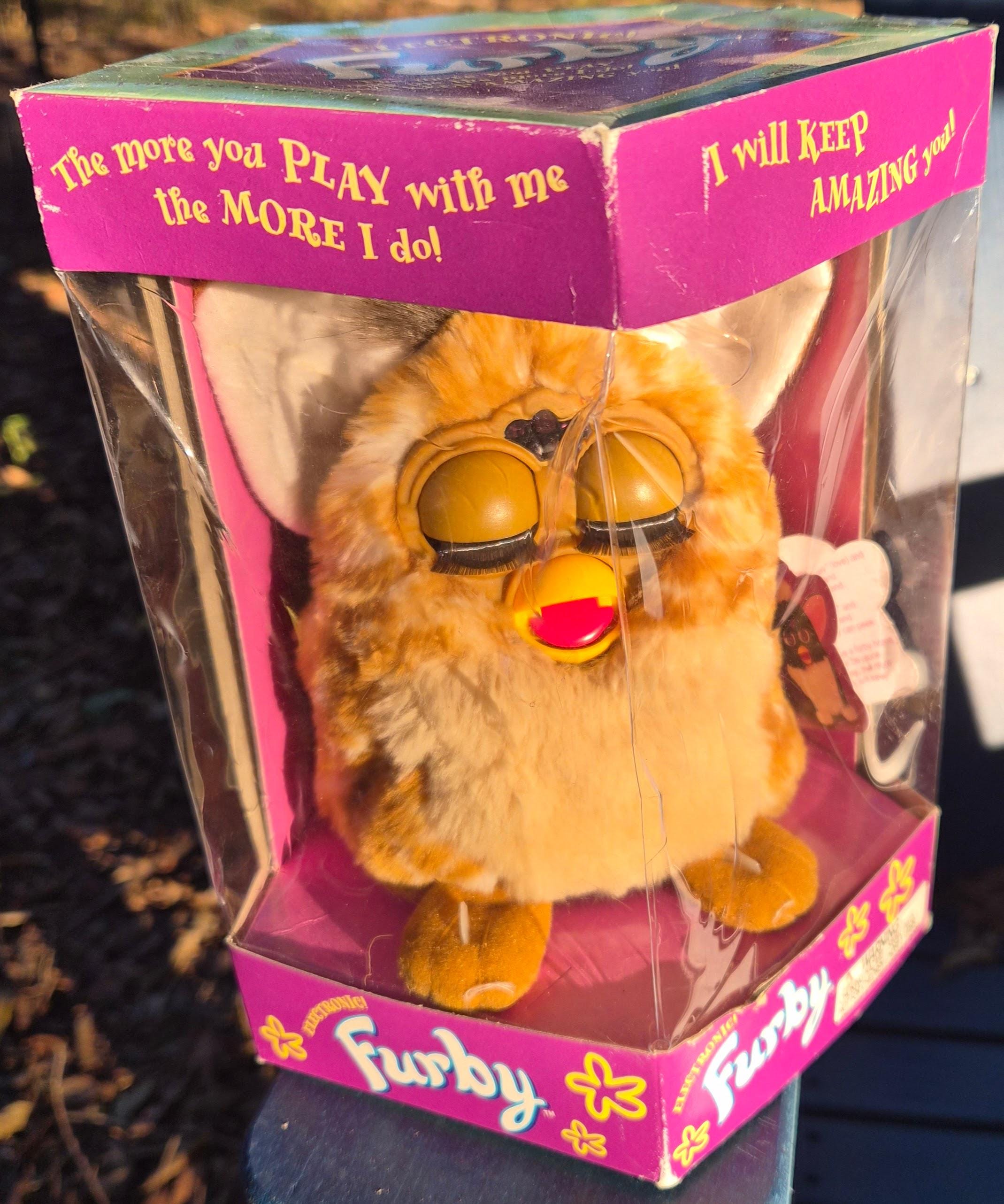 Furby Hasbro 2012 Bleu Orange Jaune - Testé Et Fonctionne