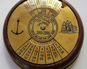 Nautical 100 Year Calendar Paperweight