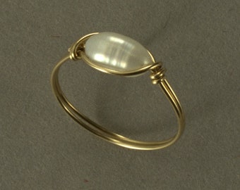 14 K Gold-filled Freshwater Pearl Ring