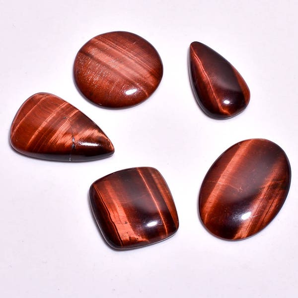 Natural Tiger Eye gemstone Mix Shaped Cabochon size 29x16x5 To 35x25x4 mm approx Untreated Stone Cabochon AA Quality Lapidary Supply 2528