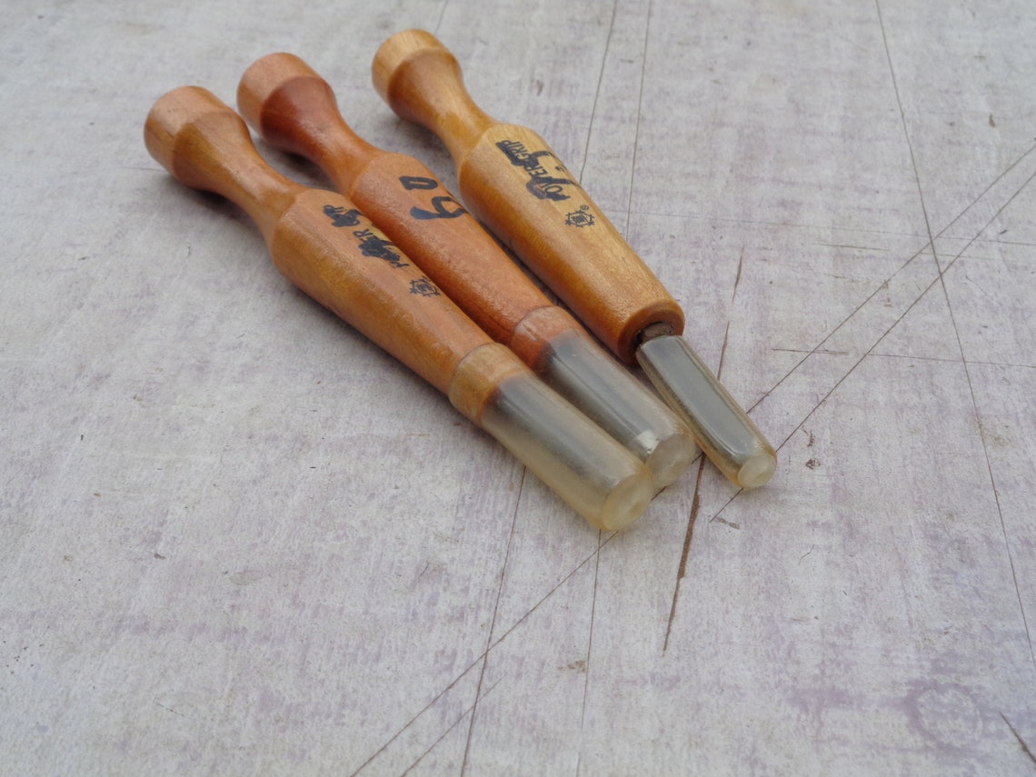 Set 3 Gouge Carving Knife Japanese Woodworking Tool 80s Etsy