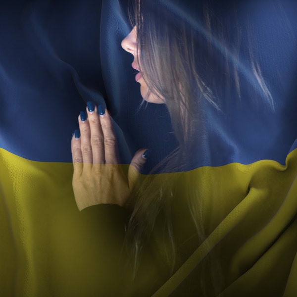 Pray dor Ukraine icon JPG Ukraine Patriotic symbol Electronic item Patriotic struggle for freedom ukrainian sign.Ukrainian crisis. Peace