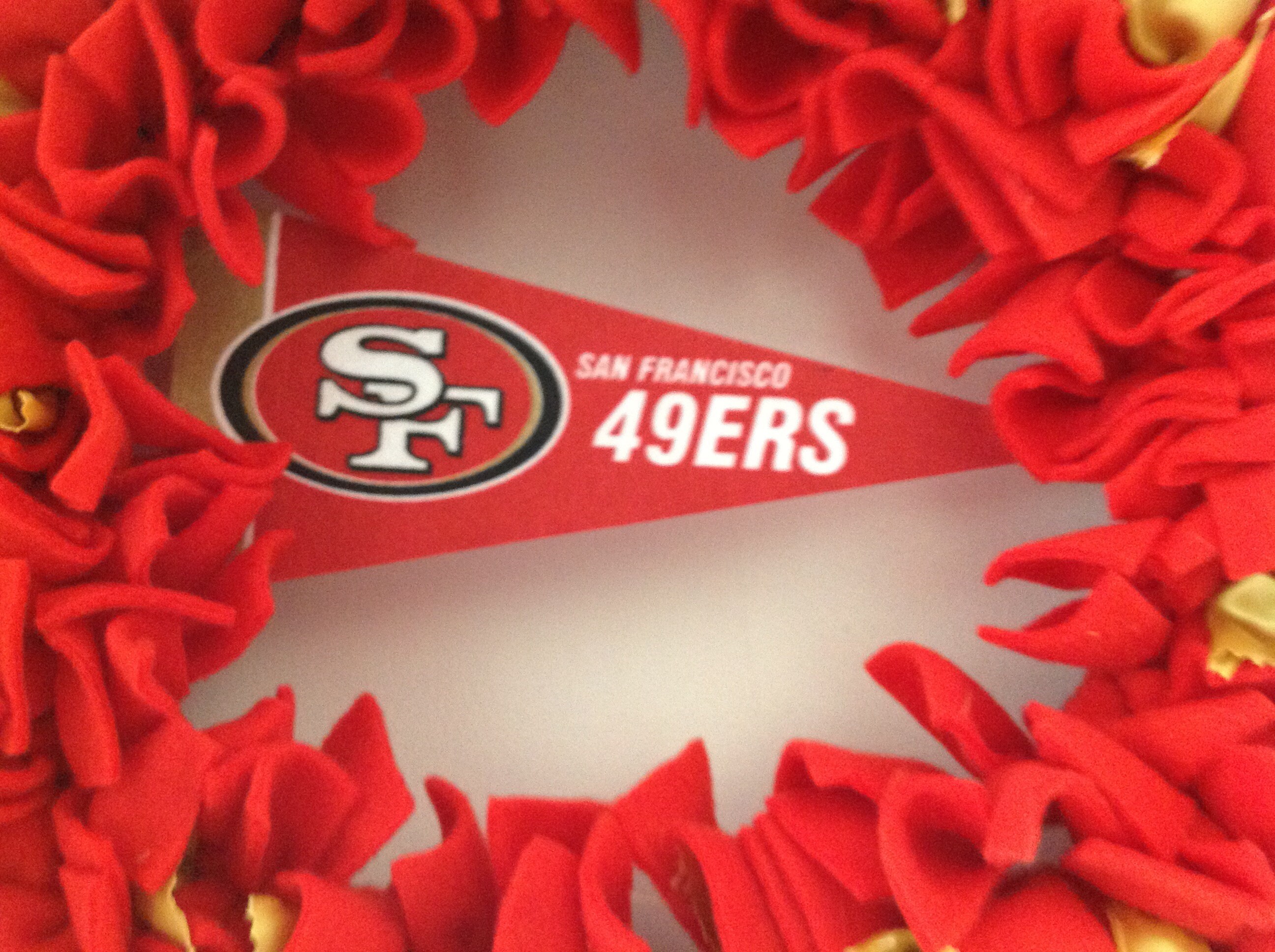 San Francisco 49ers wreath corona de la NFL regalo para | Etsy