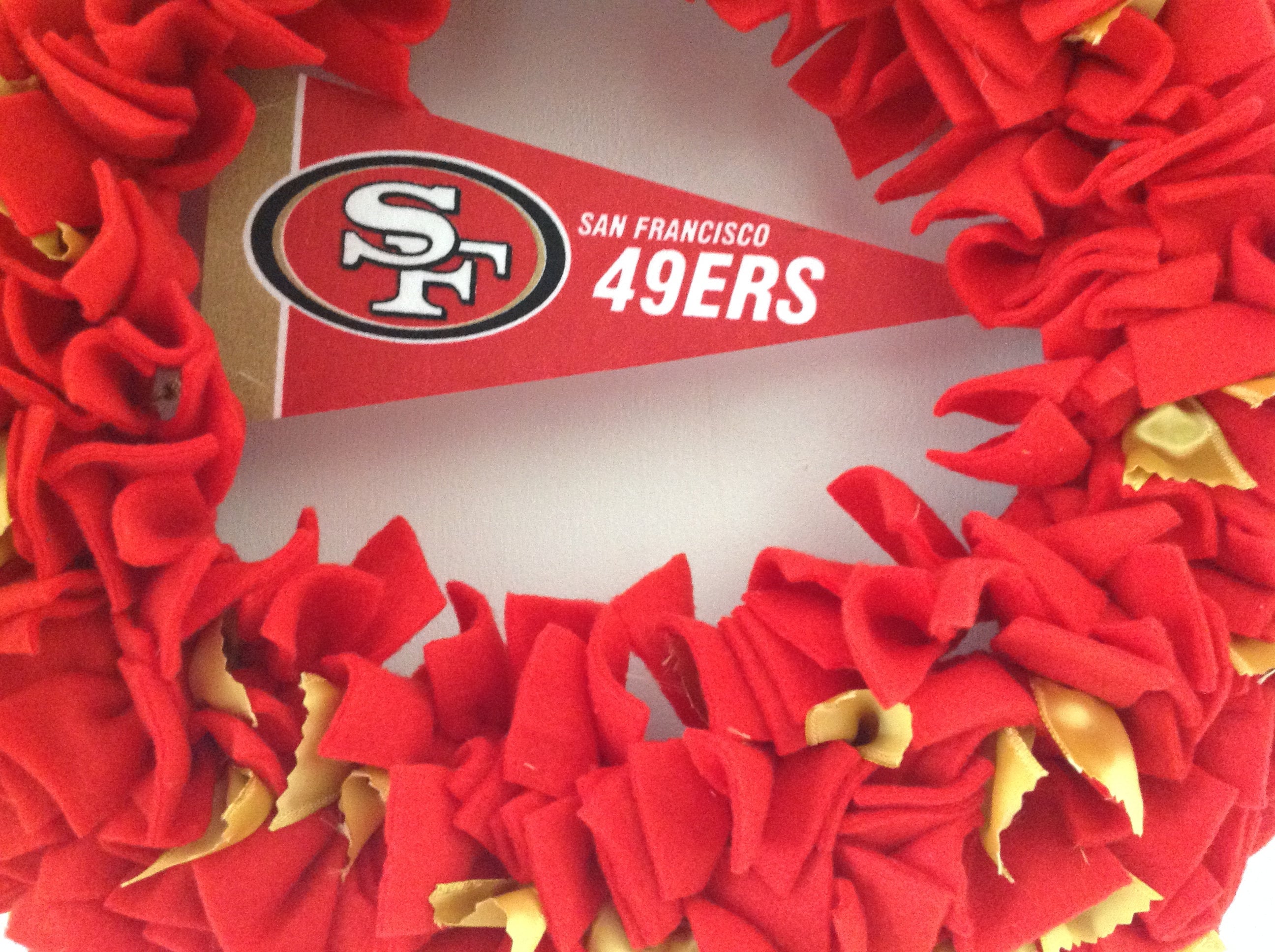San Francisco 49ers wreath corona de la NFL regalo para | Etsy