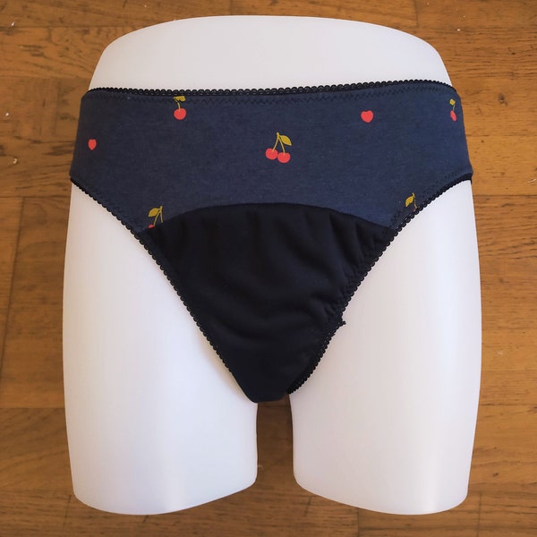 Culotte menstruelle coton imprimé oekotex