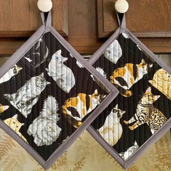 Cat Pot Holders Etsy