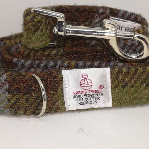 Harris Tweed Dog Leads Various Colours Etsy