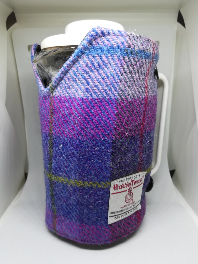 Cafetière à pression française Harris Tweed cosy LIVRAISON GRATUITE Pink and blue check