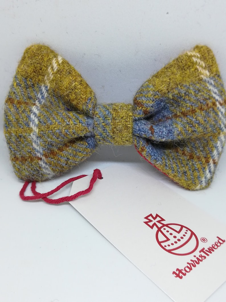 Harris Tweed Dog Bow Ties Etsy UK