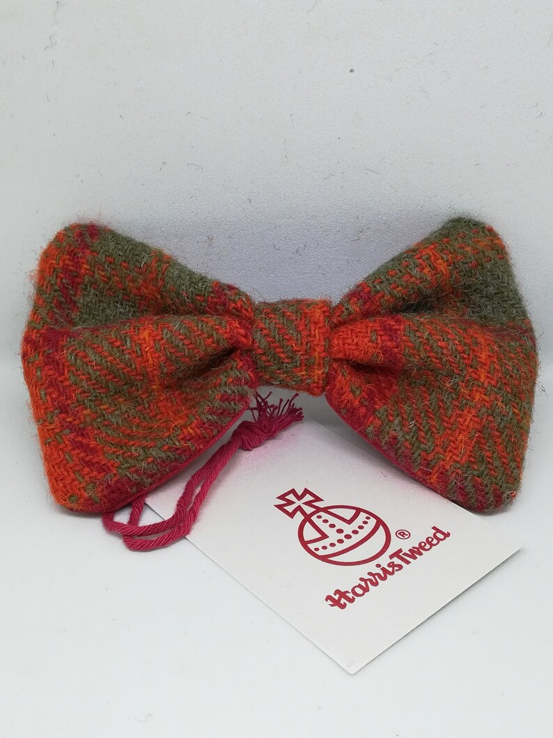 Harris Tweed Dog Bow Ties Etsy UK