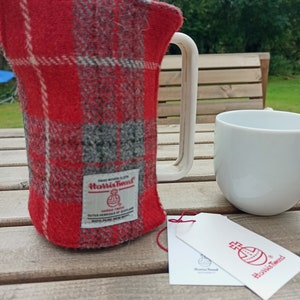 Cafetière à pression française Harris Tweed cosy LIVRAISON GRATUITE Rouge