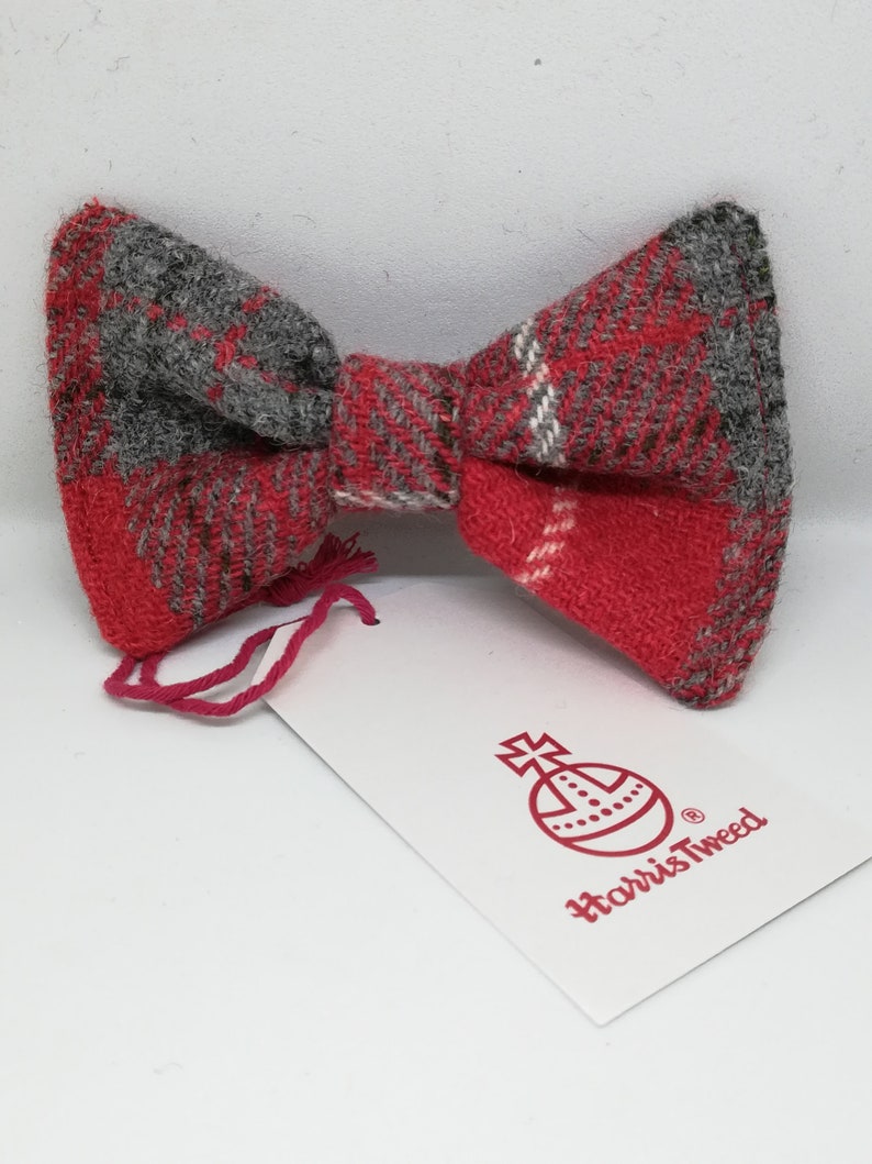 Harris Tweed Dog Bow ties Etsy