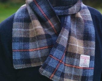 Écharpe Harris Tweed McKenzie check doublée polaire