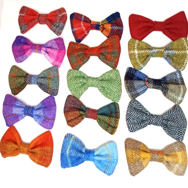 Harris Tweed Dog Bow ties