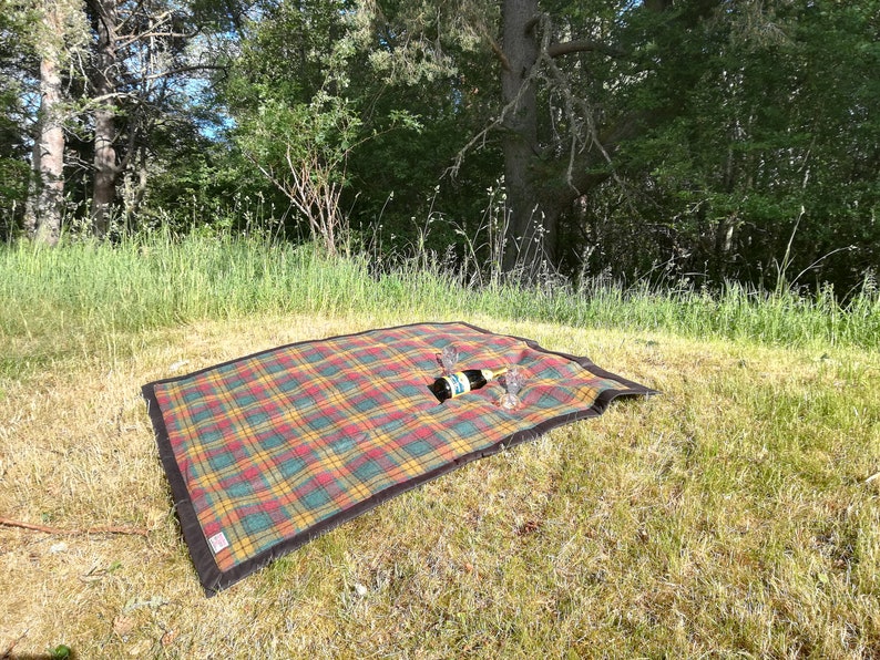 Harris Tweed Picnic blanket Etsy