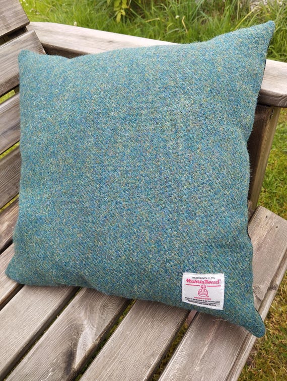 HARRIS TWEED Cushions Forest Green UK