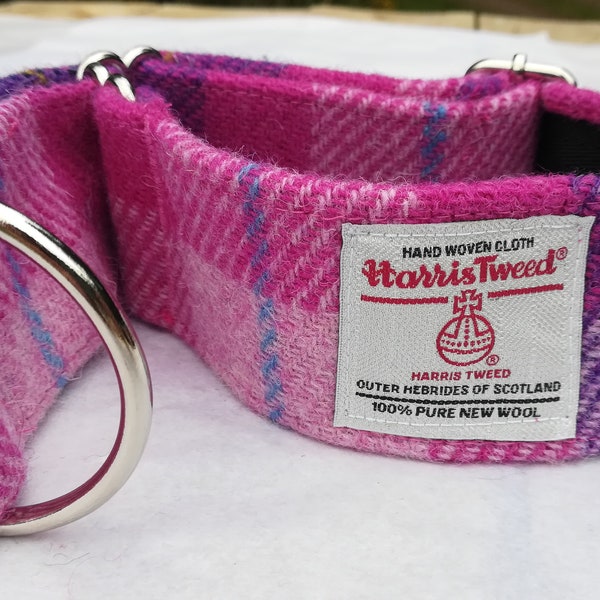 Harris Tweed Martingale collar  Greyhound Deerhound etc