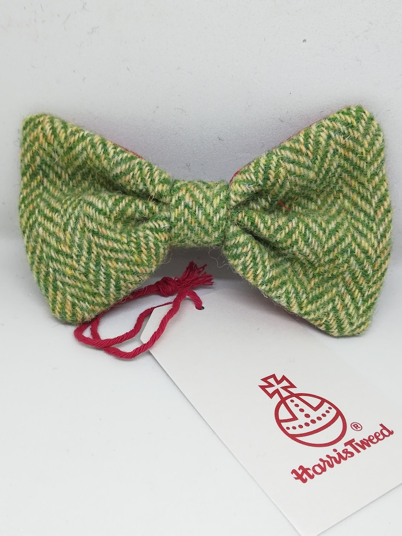 Harris Tweed Dog Bow Ties Etsy UK