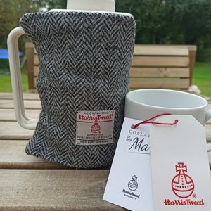 Cafetière à pression française Harris Tweed cosy LIVRAISON GRATUITE Grey Herringbone