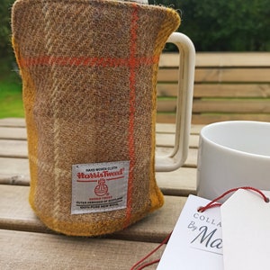 Cafetière à pression française Harris Tweed cosy LIVRAISON GRATUITE Mustard