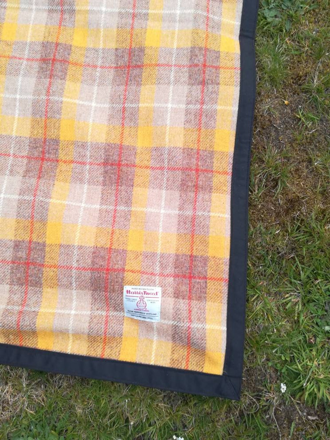 Harris Tweed Picnic Blanket - Etsy