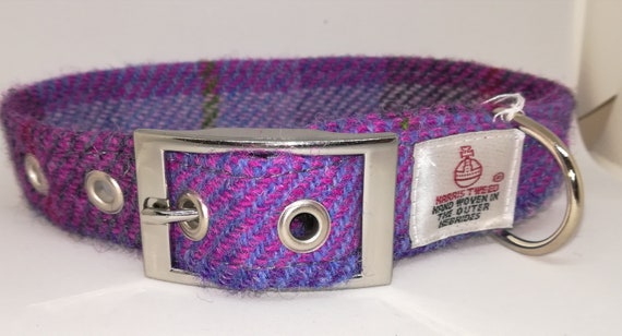 Harris tweed dog collar cheap edinburgh