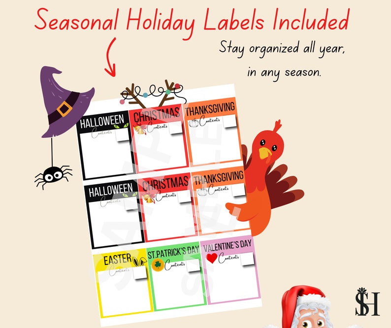 Printable Moving Box Labels Kit: Color-coded Planner (digital Download ...