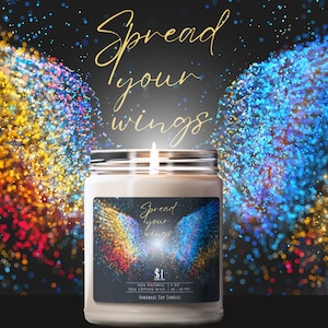 Soy candle motivational Intention soy candle gift Manifesting Candle Manifestation Candle Inspirational Candle Meditation Candle Gift