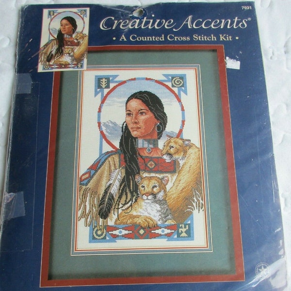 Spirit of the Cougar gezählt Cross Stitch Kit #7931 von Creative Accents entworfen von Sandy Bodine