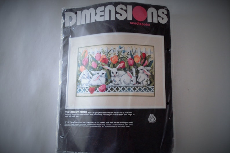 My Bunny Patch Needlepoint Cross Stitch Kit#2367 by Dimensions