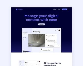 Modello di flusso Web moderno per aziende SaaS di avvio