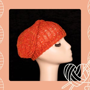 Two-Tone Orange Beanie (#95)