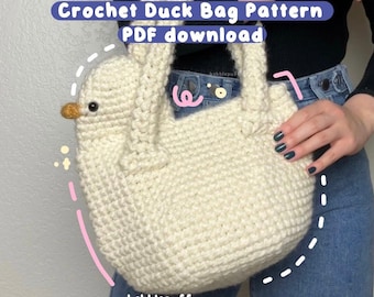 PDF Download Crochet Duck Bag Pattern 