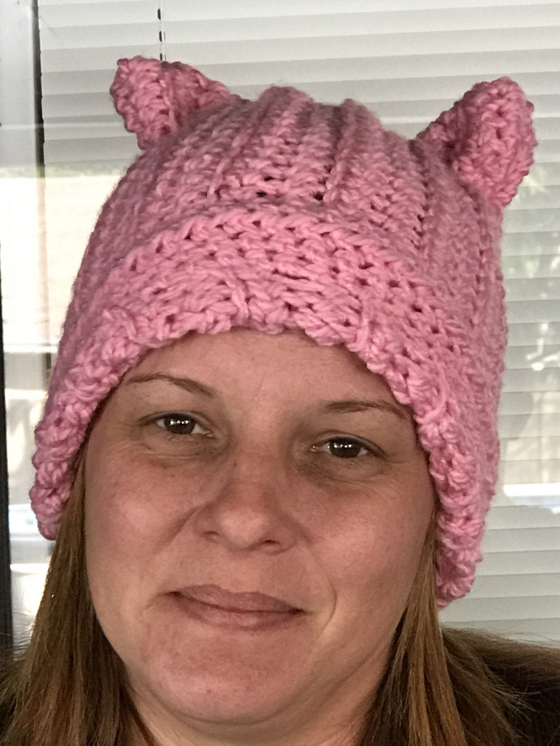 Pink Pussy Cat Hat Pink Cat Hat Crochet Cat Hat Womens - Etsy