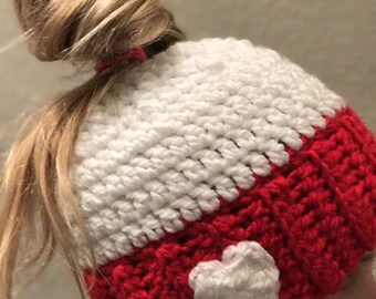 Ponytail hat , messy bun hat, ponytail, valentines day, valentines gifts, crochet hat, bun hat, winter hat, runners hat,gifts,