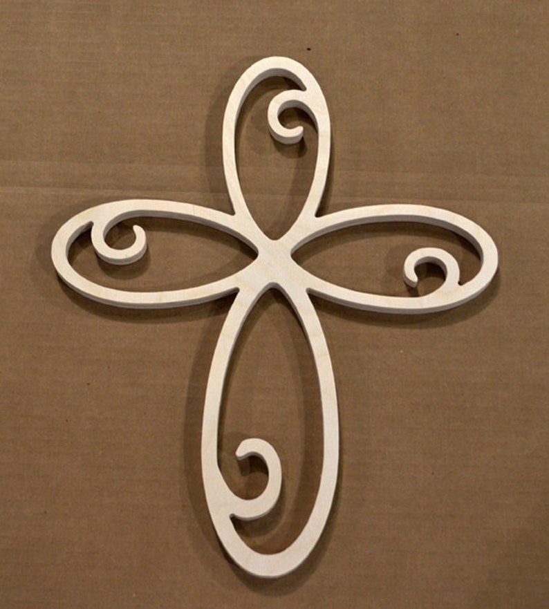 14 Wooden Cross Cut Out Wood Cross Cross Shape Etsy