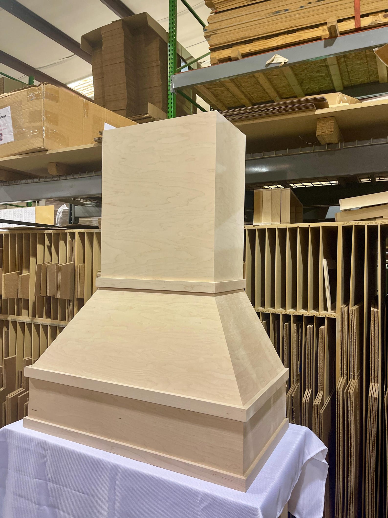 Chimney Wood Range Hood, Stove Hood Cover, Simple Elegant Assembled