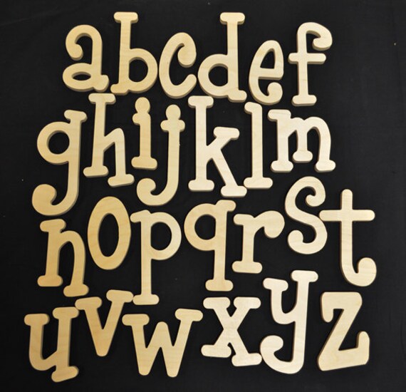 Whimsical Wooden Letters Supply Craft Supplies Set Of