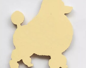 Wooden Dog Cut Out, Unfinished Wood, Great for DIY Projects or Arts and Crafts, Poodle, Pet Lovers Decor