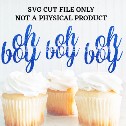It's a Boy Cake Topper Svg File for Laser and Cricut Baby Etsy