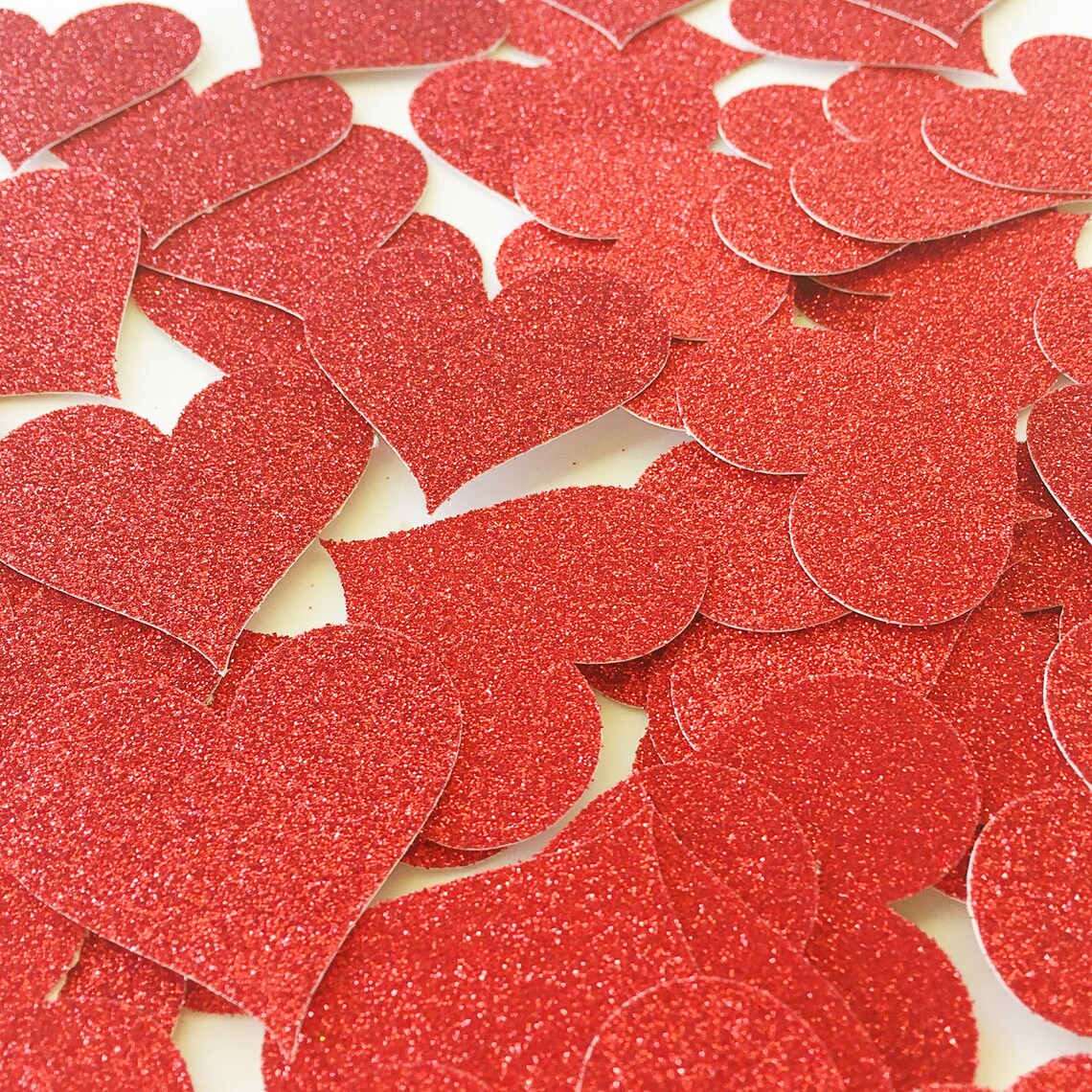 Glitter Heart Confetti / Heart Confetti / Wedding Confetti / Etsy