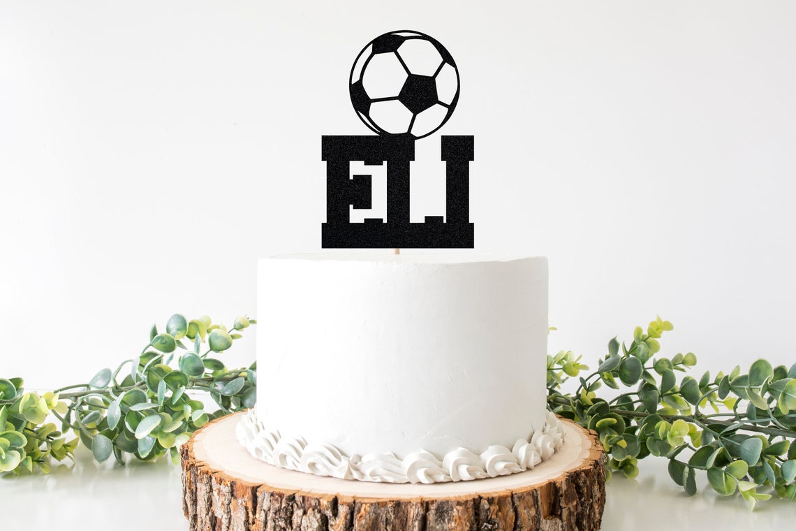 Soccer Ball Cake Topper / Custom Soccer Cake Topper / Sports Etsy