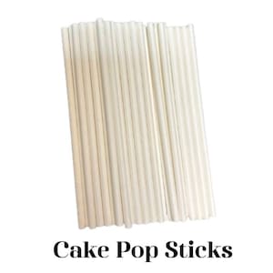 Lollipop Sticks 4 1/2" x 5/32" Assorted Quantity Candy & Chocolate Cake Pop Making Topper Food Craft