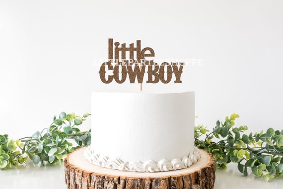 Petit Gateau Cowboy Topper Rodeo Decorations Fete Etsy