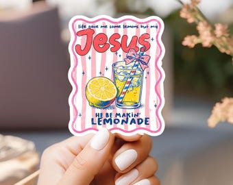 Forest Frank | Making Lemonade | Vinyl Sticker or Magnet | Decal | Christian | Waterproof Custom Laptops Tumblers Refrigerator Gift Dorm